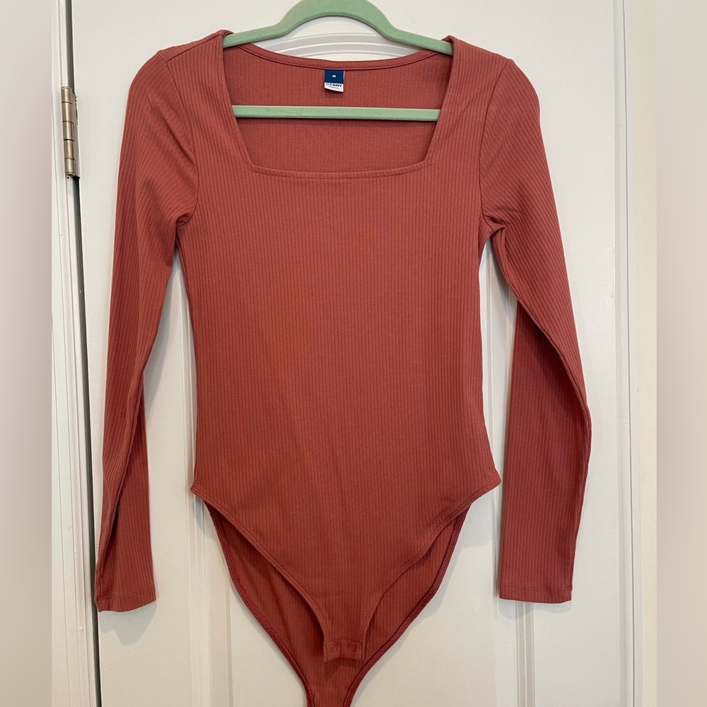 Old Navy Long Sleeve Rib Knit Bodysuit
